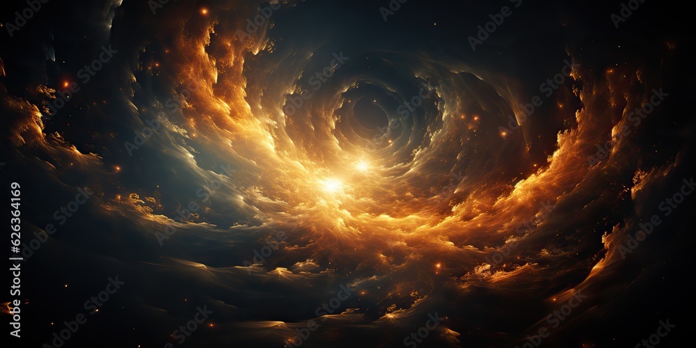 Wall mural ai generated. ai generative. modern minimal solar system galaxy space decoration abstract background