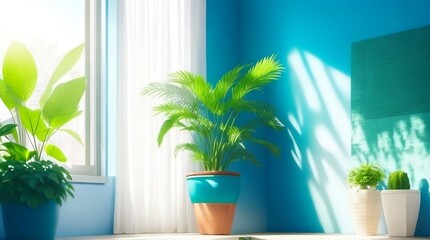 plant in a vase indoor minimalistic view