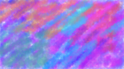 Abstract colorful background in the form of haze, multi-colored smoke. Vector. Saturated Colors. HD format Proportions. Horizontal Layout. Blue-violet-red-orange spots and strokes of paint