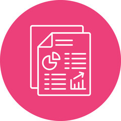 Fototapeta premium Seo Report Icon