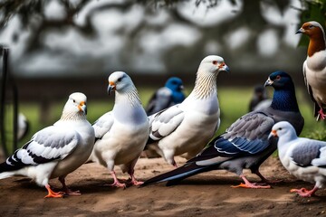 Fototapeta premium pigeon on the branch