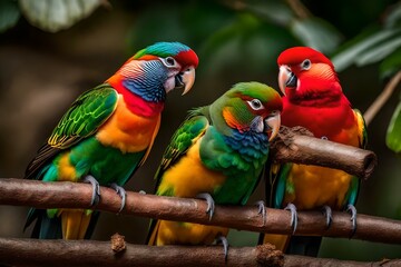 Obraz premium red and yellow macaw