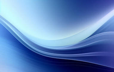 Abstract blue background with smooth shining lines