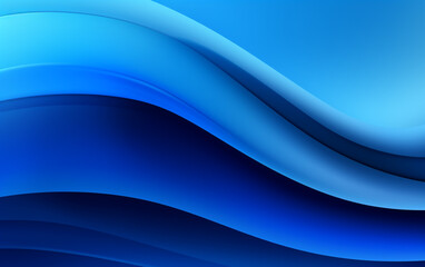 Obraz na płótnie Canvas Abstract blue background with smooth shining lines