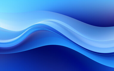 Abstract blue background with smooth shining lines