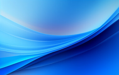 Abstract blue background with smooth shining lines