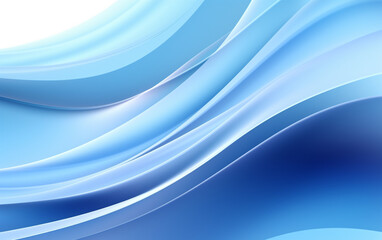 Naklejka premium Abstract blue background with smooth shining lines