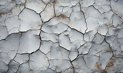 Broken or cracked into small pieces texture of a stone wall.