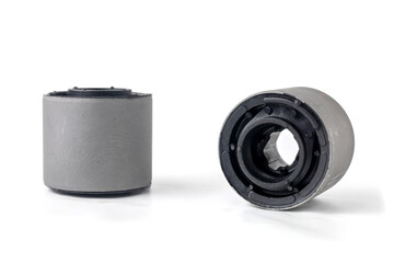 lever bushings from a car on white