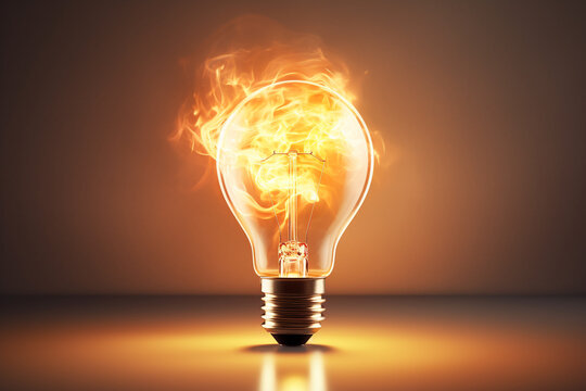 Creative light bulb, light bulb when you got an idea. Creativity light bulb