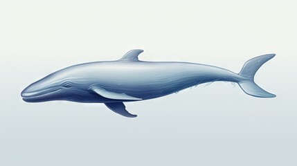  a blue whale is swimming in the water with its mouth open.  generative ai