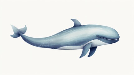 Obraz premium a drawing of a blue whale with its mouth open and its mouth wide open. generative ai