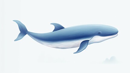  a blue and white whale floating in the air with its mouth open.  generative ai