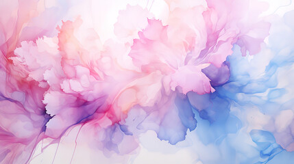 Valentines day abstract watercolor hand painted background texture. Generative Ai