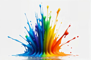 rainbow paint splash - concept design