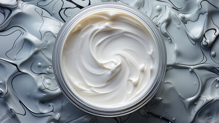 Velvet Touch: Aerial View of Anti-Aging Facial Moisturizer for Skin's Luxurious Transformation