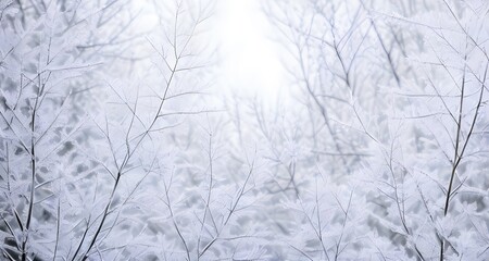 Winter background with branches. Generative AI