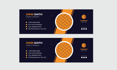 modern and minimal Creative Email Signature Design