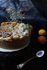 shortbread with apricot marmalade