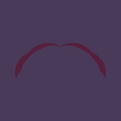 A simple logo depicting a red lonely hill on a purple background. The entire logo is made of circles only.