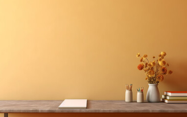 Education day arrangement on a table with copy space