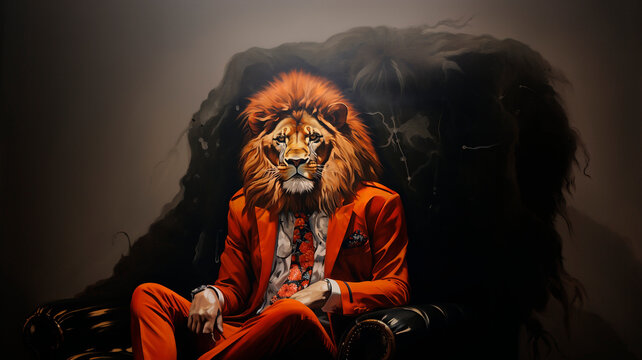 a prada style inspired by a lion