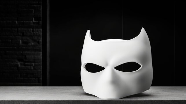 Abstract Enigma: An Enigmatic Hero Mask with a Cryptic Background Uncovers Secrets