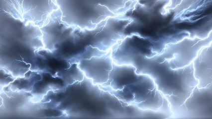Obraz na płótnie Canvas lightning in the sky (AI generated)