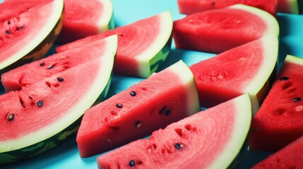 a piece of watermelon on a light background
