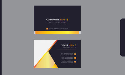 modern business card and professional luxury business card template