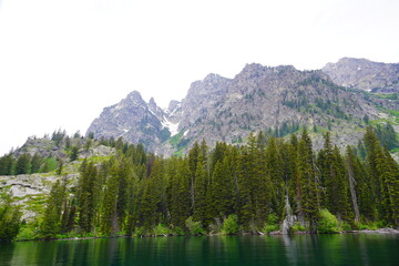 big Snow mountain at Grand Teton National Park in early summer, Wyoming, USA