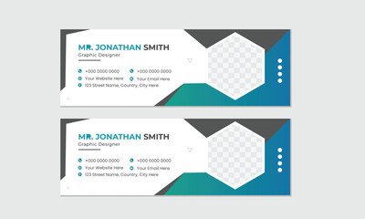 modern and minimal Creative Email Signature Design