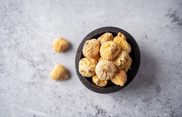 Dried Figs fruits on a background