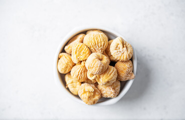 Dried Figs fruits on a background