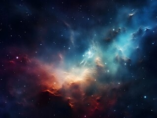 Fototapeta premium Kosmische Kunstwerke: Die Farben der Nebulae und Sterne