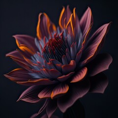 Realistic flower. Generative AI