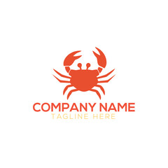 crab logo vector