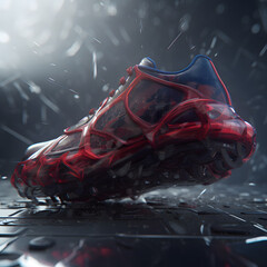 Naklejka premium Spider man shoes