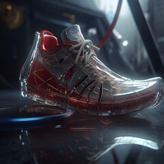 Naklejka premium Futuristic spider man inspired shoe design