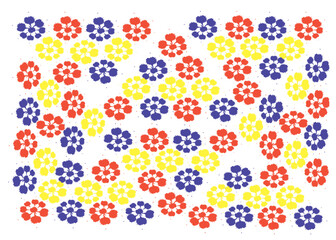 Abstract watercolor on white and black background. The color splashes on the paper. It is hand-drawn.