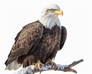Obraz premium American eagle on white background