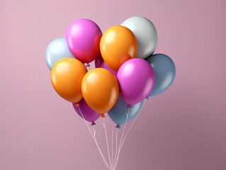 Shiny colorful balloons