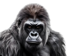 Obraz premium Gorilla on white background