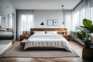 interior of a bedroom generative AI