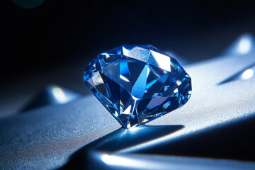 Sapphire Solitude: A Glimpse of Azure Elegance, Generative AI