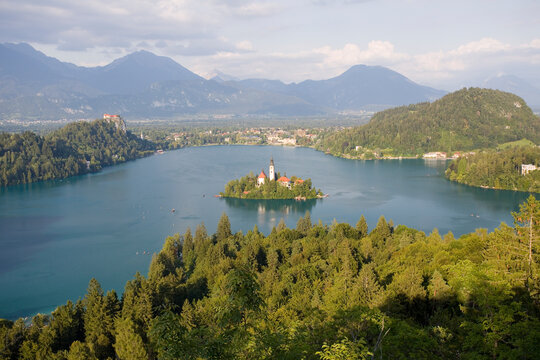 View of Lake Bled, Slovenia.