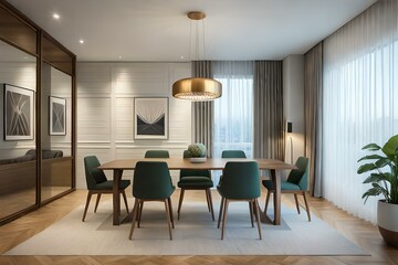 modern living room interior design Generated Ai