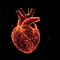 Sparkling Heart Radiance, Generative AI