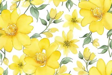 Wandaufkleber illustration and vector with floral motifs © saltacekias