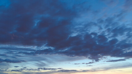 Cloud on twilight sky